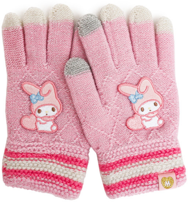 마이멜로디 니트손가락장갑 [트윈짜임-30125] [Q0416]