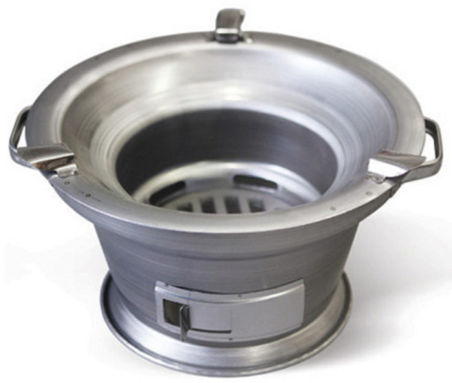 업소용 캠핑용 가정용 숯불 무쇠 종로화덕 무색 270x150mm, 1개