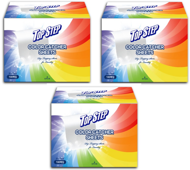 탑스텝 이염방지 및 먼지제거 시트, 3개, 100매입