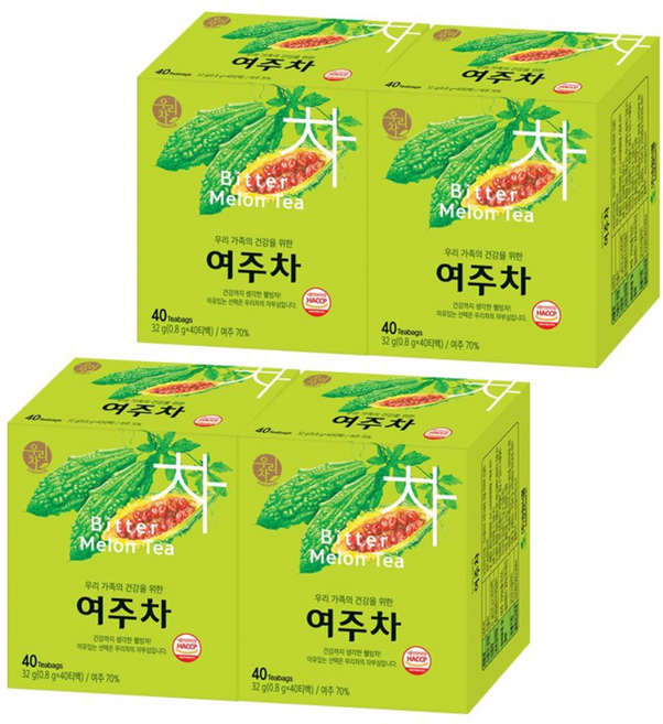 송원 여주차 40티백 X4 _ 25660EA, 800mg, 40개입, 4개