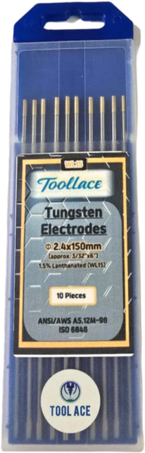 툴에이스 텅스텐봉 텅스텐 알곤 티그 전극봉 란탄 WL15 2.4mm 1통 (10개), 1세트, 란탄1.5%2.4