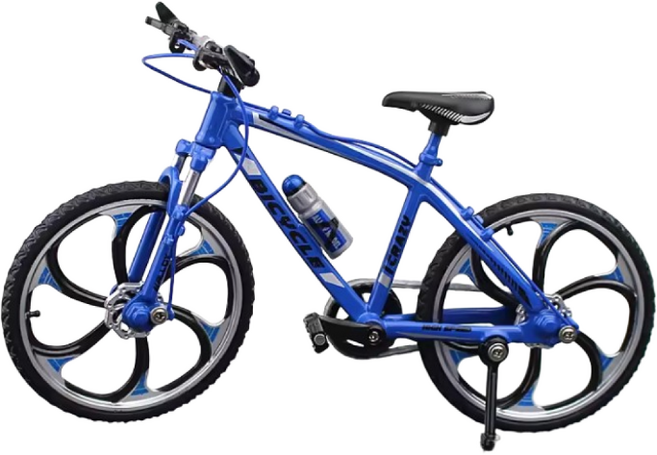 로드 레이싱 미니 자전거 모델 장식품 인테리어소품 미니어처 스트레스 해소용, 블루