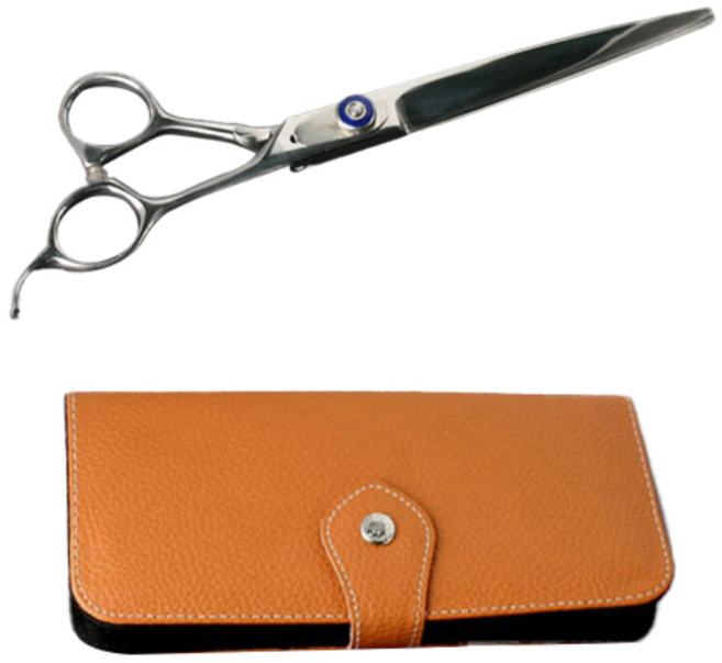 히타치 헤어 커팅 장가위 + 가죽 케이스 + 부자재 4종, 랜덤발송, 1세트