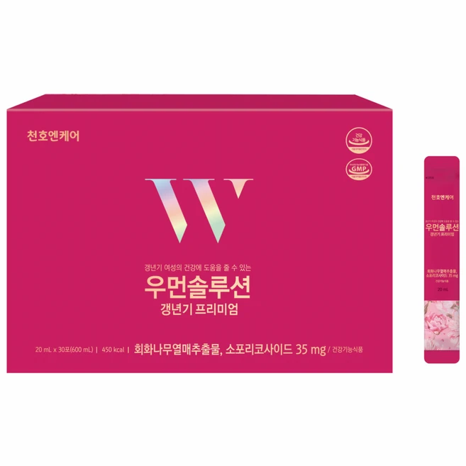 천호엔케어 우먼솔루션 갱년기 프리미엄 영양제 30p, 600ml, 1개 - 쿠팡