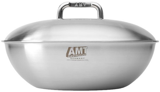 AMT 굿핸즈 마스터 316Ti 26cm 웍 (스텐뚜껑 포함), 1개
