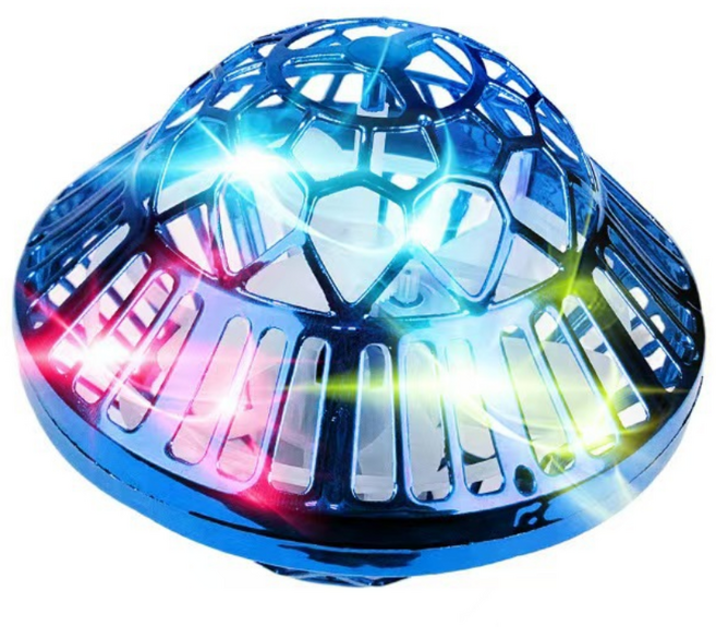 드론 부메랑 팽이드론 완구 플라잉 스피너 시크 플라잉 UFO 장난감 [KC안전인증제품], 블루, 1개