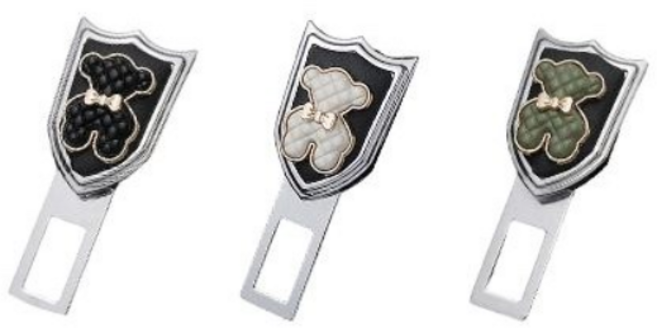 밀튼 곰돌이 안전벨트 클립 연장클립 1+1, 2개, 화이트