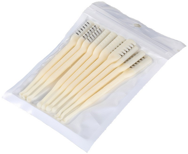 제이팩 수동 콧털 정리기, 10개, 베이지