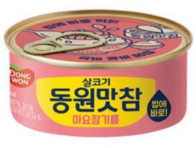 동원참치 맛참 마요참기름 통조림, 90g, 6개
