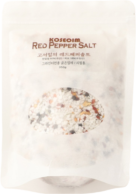 고서임 레드페퍼솔트 350g 리필용/비닐팩, 1개, 레드페퍼솔트 350g(리필용/비닐팩)