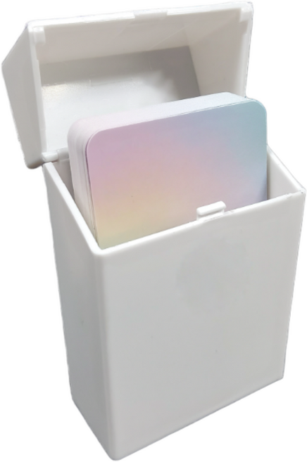 플래그잇 원터치 카드 보관함 홀더, 1개, 화이트