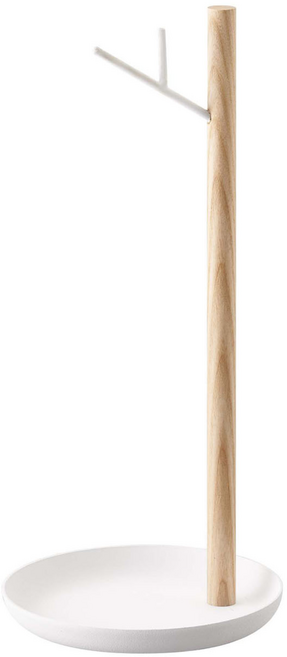 야마자키실업 바나나 거치대 토스카 화이트 2411, 1개