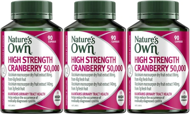 네이쳐스온 고농축 크랜베리 50000 90캡슐, 3개, 90정 - 쿠팡