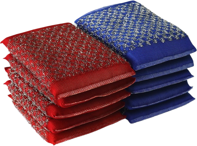 (국산)미소진 올스텐 강력 수세미 벌크 다이아 패턴, 2개, 10개입