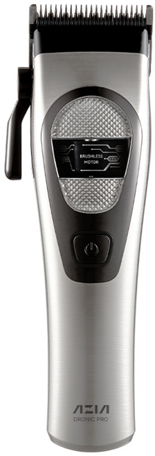 아지아 드로닉 프로 JP-760 전문가용 프로 바리깡 BLDC 미용실 헤어 클리퍼, 크롬, 블루