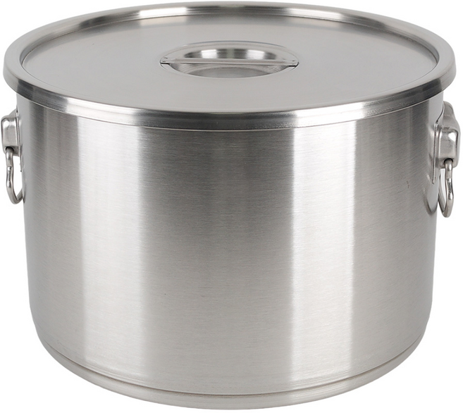 DKOREA 업소용 스텐 국솥 큰냄비 들통 곰솥 육수통, 1개, (15호) 30L, 40cm