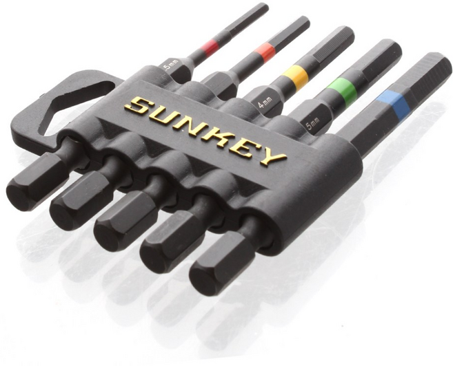 대만 고강도 육각비트 드릴비트 세트, 01.골드라인 육각비트5P_소