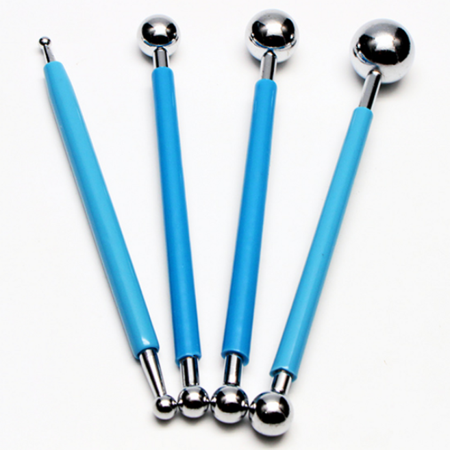 클레이도구/케이크만들기/볼툴/Ball Tools-4조세트, 1개