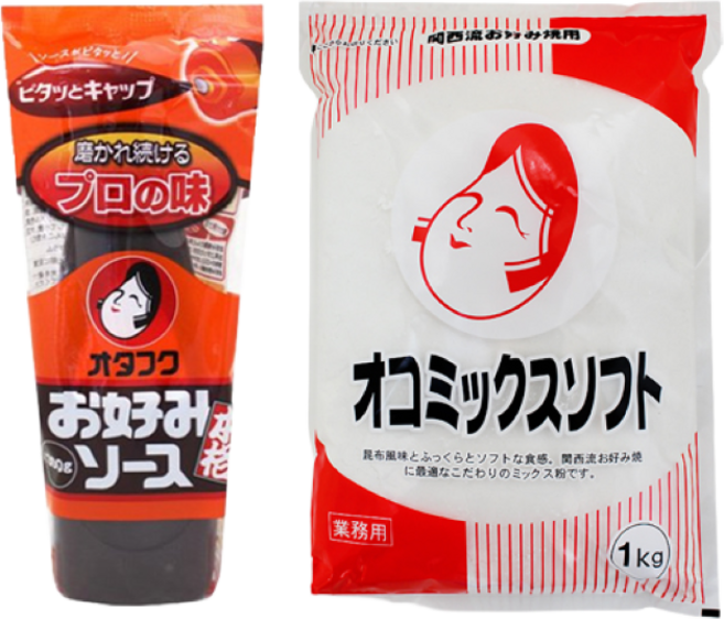 오타후쿠 오코노미야끼 소스 300g + 오코노미 파우더 1kg 세트 - 오코노미야키 소스 오코믹스 만들기 재료, 1개, 300ml