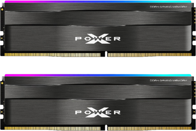 실리콘파워 Silicon Power DDR4 16GB/32GB CL16/18 3200/3600MHz PC4-25600/PC4-28800 Zenith RGB 데스크탑 메모리 RAM, 3600MHz 16GB(8GB*2), 1개