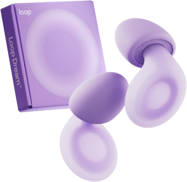 Loop 룹 이어플러그 드림 수면용 소음감소 귀마개, 1개, 라일락