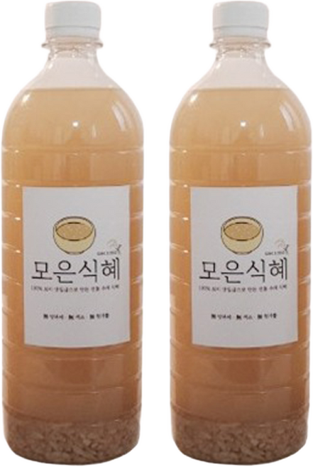 100% 수제 식혜 감주 전통 햅쌀 엿질금 보리사무실 500ml 900ml, 4개