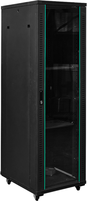 랜스타 LS-2000HB 허브랙 검정 42U 2000x800x600 통신랙 국제규격, 1개