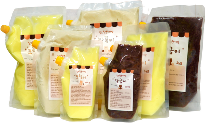 일오삼은어빵 반죽 팥앙금 슈크림 붕어빵 만들기 재료 HACCP, 1세트, 5. 반죽(1K)+앙금(600g)