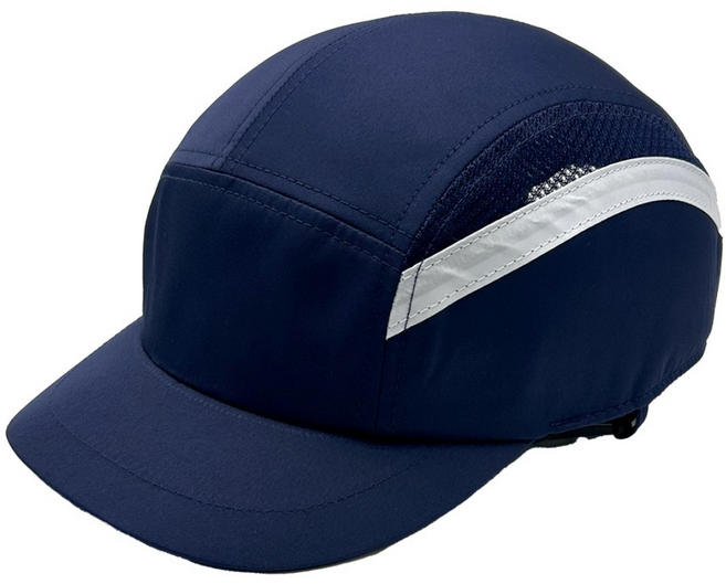 국제 경작업모 안전모 반사띠 적용 쿠션 포함, 남색, 1개