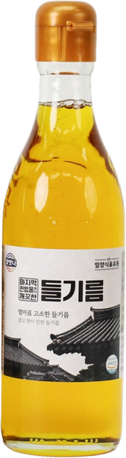 저온압착 생들기름 통들깨 방앗간 여과 들기름, 1개, 350ml