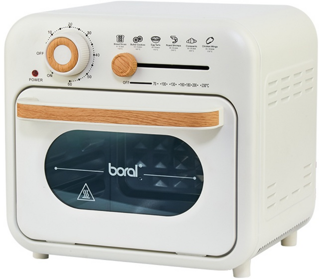 보랄 에어프라이어 오븐 10L 레버형 BR-AF202M, 아이보리