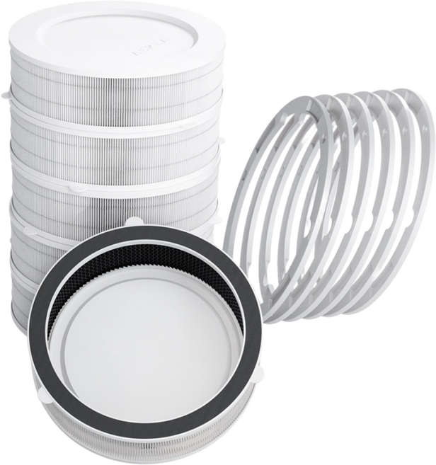 에리아 에어로쉴드 S 미세먼지/악취 차단! 시스템 공기청정기 환기구 전열교환기 활성탄 필터 가스 차단 기능, 35~42평 추천* 6개 패키지 (57% 할인), 6개