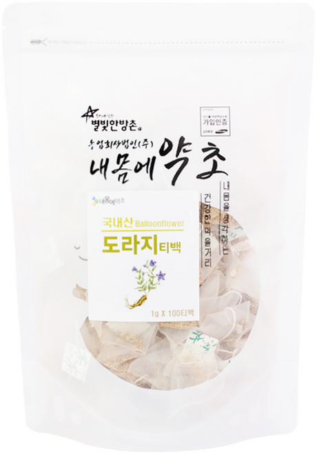 내몸에약초 도라지차 티백, 1g, 100개입, 1개