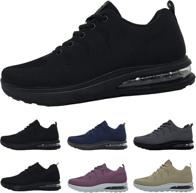 BFL 발편한 에어 운동화 블랙 런닝화 니트 신발 남성 조깅화 여성 워킹화 3301