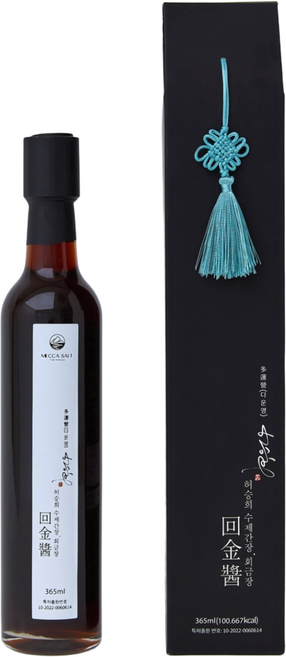 회금장 [히말라야 용융소금 고급 한식 간장] 미네랄 소금 간장/ 명절 답례품 선물 패키지, 1개, 365ml