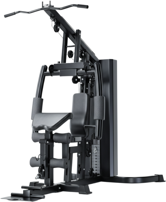 맥스코어 헬스기구 랫풀다운 레그익스텐션 레그컬 홈트 운동기구 시티드로우 펙덱플라이, 블랙, 올인원 멀티 트레이닝 머신