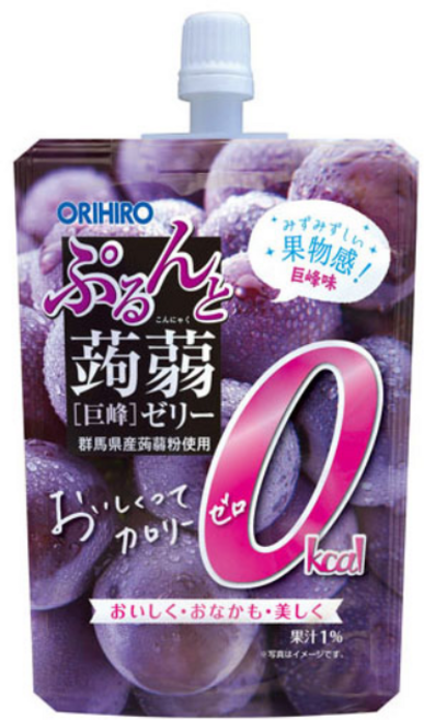 오리히로 곤약젤리 제로 칼로리 거봉맛, 130g, 8개