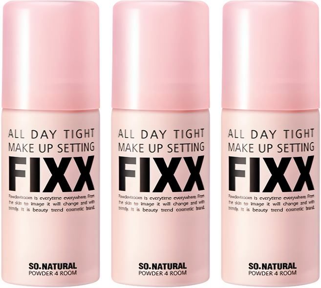 쏘내추럴 올 데이 타이트 메이크업 세팅 픽서, 35ml, 3개