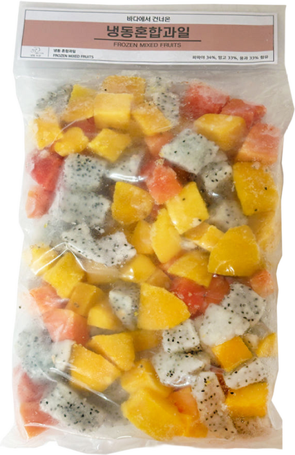 냉동 혼합 과일 3종 과일믹스, 1개, 1kg