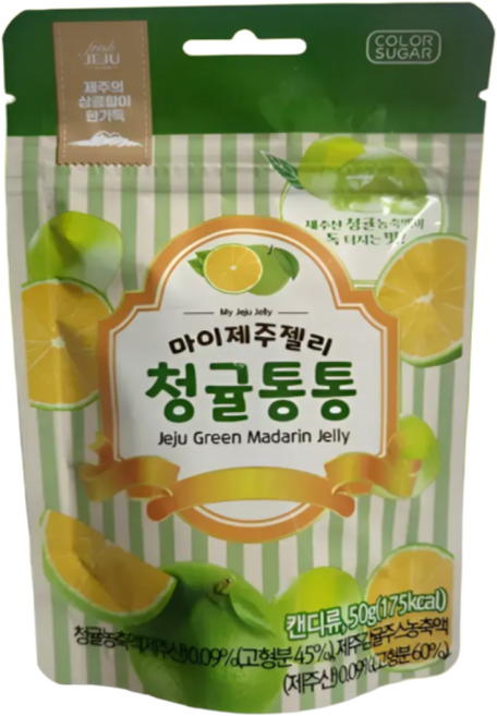 제주젤리 청귤통통젤리 마이제주젤리, 40g, 10개