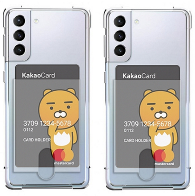 IDEAR 에어쿠션 카드수납 젤리케이스 휴대폰 케이스 2개