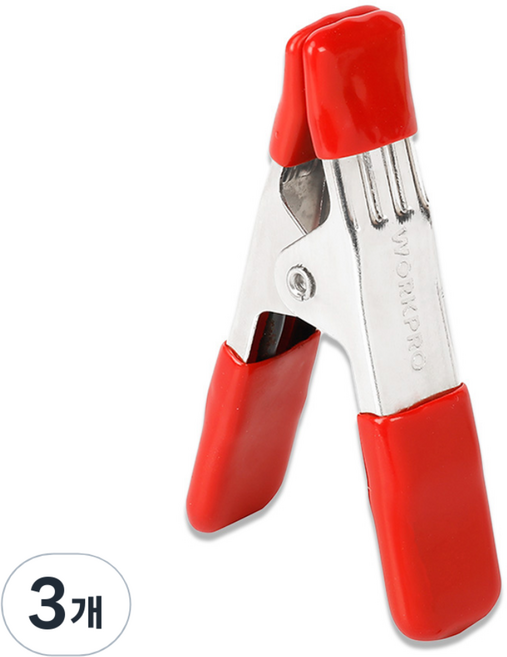 워크프로 25mm 스틸 스프링 클램프 WP232006, 3개