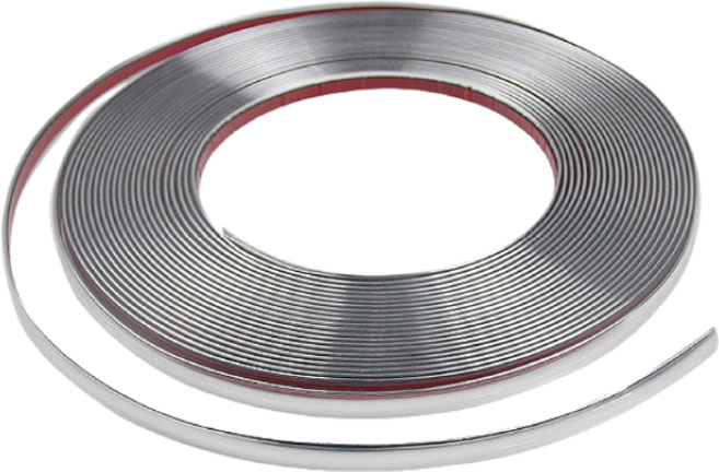 TKB 고광택 메탈 라인 크롬몰딩/은선몰딩 15M/10mm