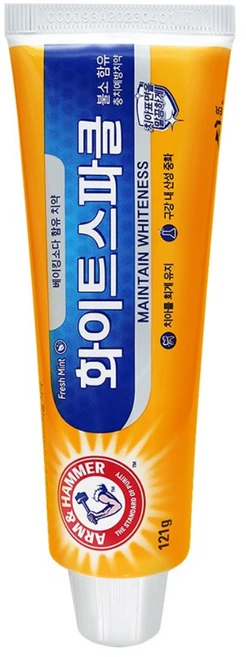 암앤해머 덴탈케어 화이트 스파클 치약, 121g, 5개 - 쿠팡