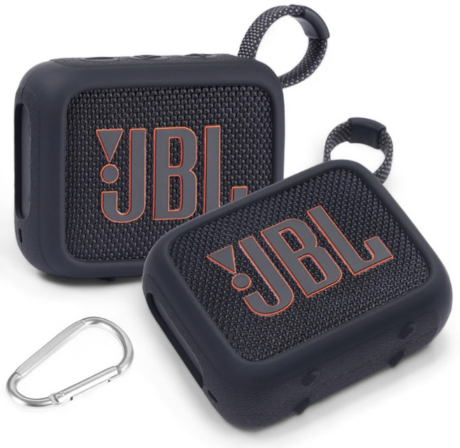JBL GO4 컬러 하우징 범퍼 케이스, 블랙