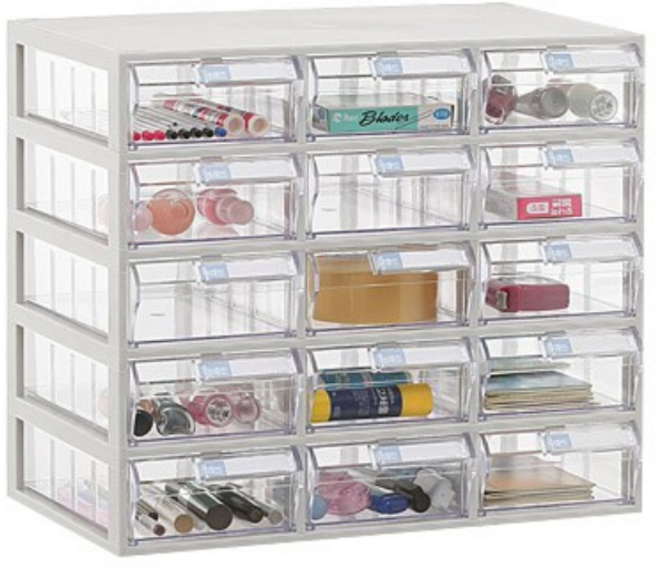 모아이샵 다용도 투명 수납함(중형) 수납함