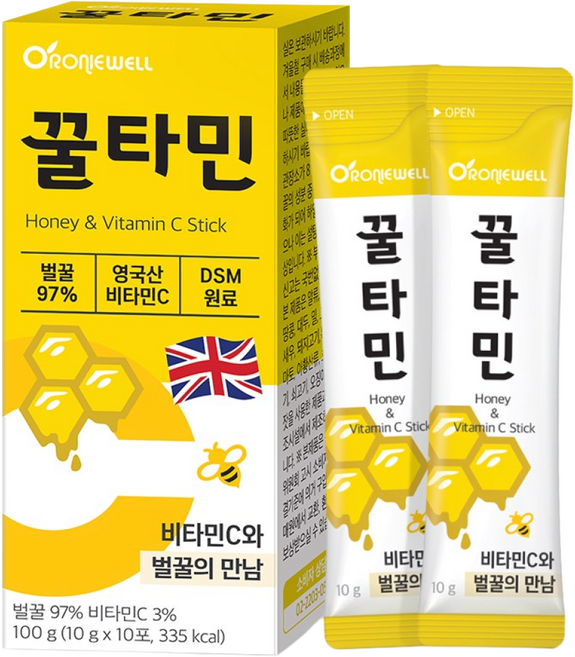 로니웰 꿀타민 10p, 3개, 100g