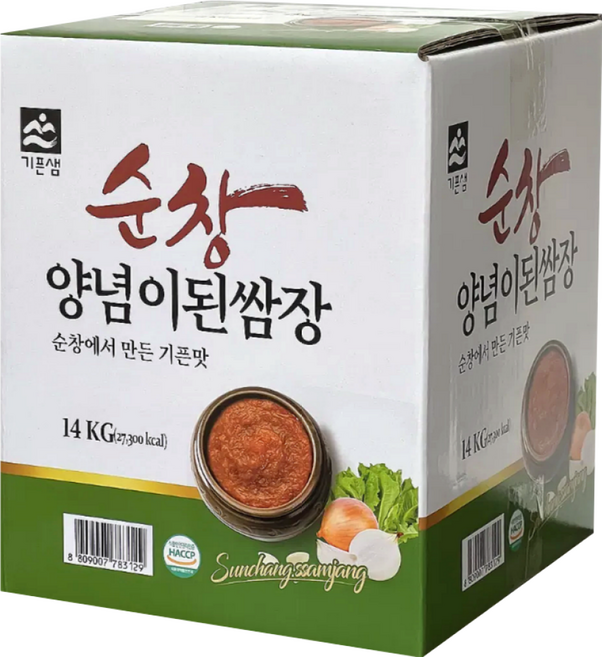 기픈샘 순창 양념이된 쌈장 14kg, 1개