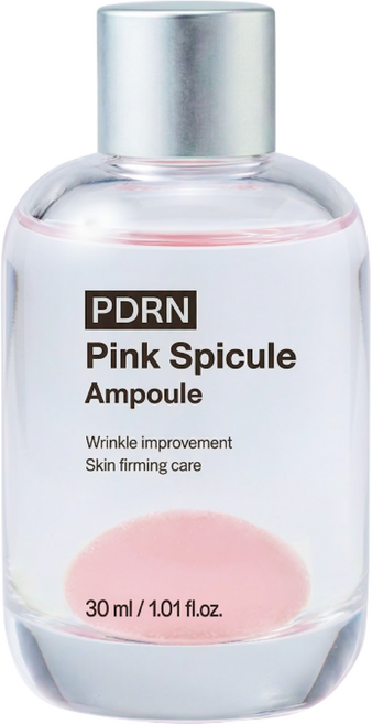 [더마인스 3초 볼륨앰플] PDRN 핑크 스피큘 앰플 주름개선 펩타이드 고순도 연어 DNA, 1개, 30ml