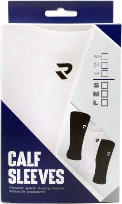 라이더 RYDER 3컬러 카프 슬리브 종아리 보호대 RCS-2 배드민턴 탁구 스쿼시, 블랙, 1개